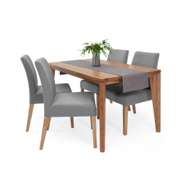 Ранер доріжка сервірувальна на стіл Шавлія-3 (34 × 150 см, бавовна, сіро-коричневий) IMI