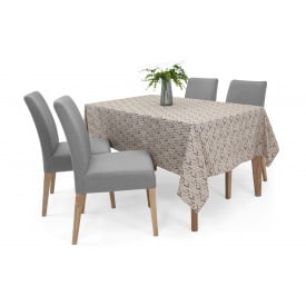 Скатертина Флер-1 (220 × 150 см, бавовна, трави, бежевий) IMI