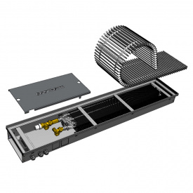 Внутрипольный конвектор Cooltherm Ventherm 2250x200 с принудительной конвекцией (80 мм)