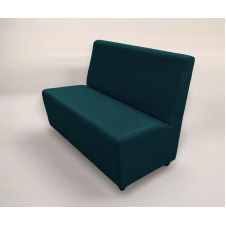 Диван для кафе Tobi Sho Прайм с высокой спинкой без подлокотников 1200x630x850, кожзам Морская волна 2215