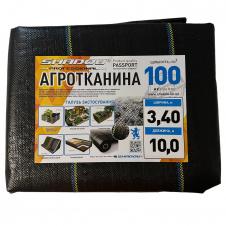 Агротекстиль для мульчування Shadow 100 г/м2 3,4 х 10 м Чорний