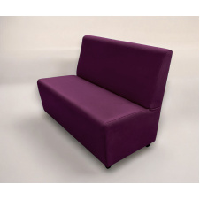 Диван для кафе Tobi Sho Прайм с высокой спинкой без подлокотников 1200x630x850, кожзам Фиолетовый 2216