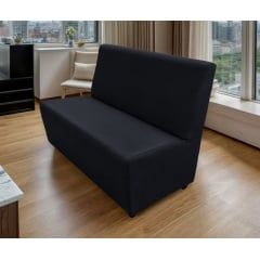 Диван для кафе Tobi Sho Прайм з високою спинкою без підлокітників 1200x630x850, шкірзам Чорний 2230 Хмельницький