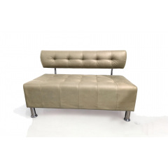 Диван офісний Tobi Sho Стелс зі спинкою без підлокітників 1500x560x750, шкірзам Шампань 2207 Запоріжжя