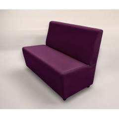 Диван для кафе Tobi Sho Прайм з високою спинкою без підлокітників 1200x630x850, шкірзам Фіолетовий 2216 Біла Церква