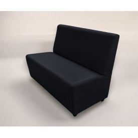 Диван для кафе Tobi Sho Прайм с высокой спинкой без подлокотников 1500x630x850, кожзам Черный 2230