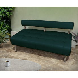 Диван офісний Tobi Sho Сіті зі спинкою без підлокітників 1800x530x750, шкірзам Морська хвиля 2215