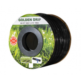 Крапельна стрічка емітерна для поливу парників GOLDEN DRIP 100 м Чорний