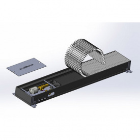 Внутрипольный конвектор Cooltherm Altherm 1250x180 с принудительной конвекцией
