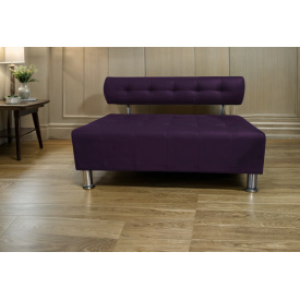 Диван офисный Tobi Sho Стелс со спинкой без подлокотников 1200x560x750, кожзам Фиолетовый 2216