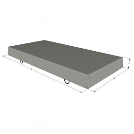 Трамвайна плита залізобетонна 1П7.14.10 1390х680х100