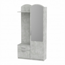 Передпокій Компаніт Лідія 2000х1000х375 мм із дзеркалом корпус дсп сірого кольору