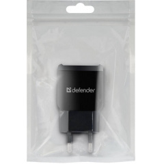 Сетевое зарядное устройство Defender EPA-13 Black, 2xUSB, 5V / 2.1A, package (83840) (6505075) Самбор