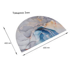 Вологопоглинаючий килимок Sticker Wall 40х60 см Різнокольоровий (SW-00002549) Київ