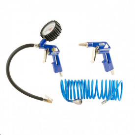 Набор пневмопистолетов MASTERTOOL подкачки, продувки со шлангом (81-8737)