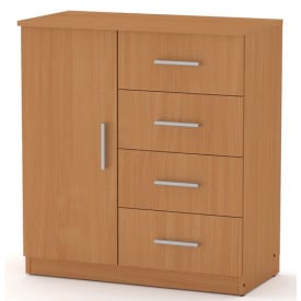 Комод 4+1А Компаніт дсп бук