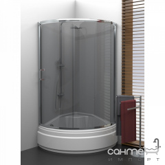 Душевая кабина полукруглая New Trendy Varia K-0317 прозрачная Васильків