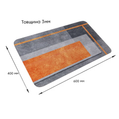 Вологопоглинаючий килимок Sticker Wall 40х60 см Різнокольоровий (SW-00002552) Рівне