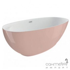 Отдельностоящая ванна Polimat Kivi 165x75 00474 белая/розовая