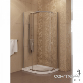 Полукруглая душевая кабина New Trendy KOMFORT K-0109 графит