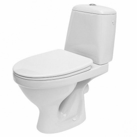 Унитаз напольный Cersanit SIMPLEON 755х650 с сиденьем, белый