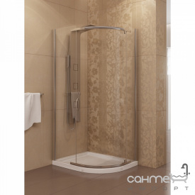 Полукруглая душевая кабина New Trendy KOMFORT K-0108 графит