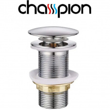 Донный клапан для умывальника с переливом Champion POP-UP-02 1 1/4" (кнопка)