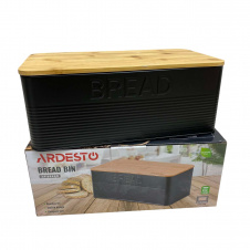 Хлебница металлическая Ardesto Midori AR0912BB 33x18x12,9 см Black