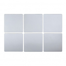 Дзеркальний декор акриловий самоклеючий Sticker Wall 6 шт Сірий (SW-00002526)