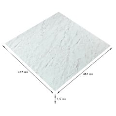 Самоклеюча LVT плитка Sticker Wall 457x457x1.5 мм Біло-сірий (SW-00002460) Надвірна