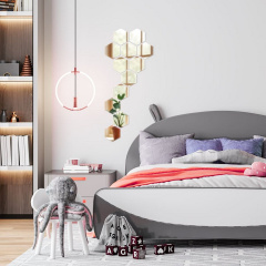 Дзеркальний декор акриловий самоклеючий Sticker Wall 85x95 мм 12 шт Сріблястий (SW-00002512) Івано-Франківськ