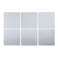 Дзеркальний декор акриловий самоклеючий Sticker Wall 6 шт Сірий (SW-00002526) Черкаси