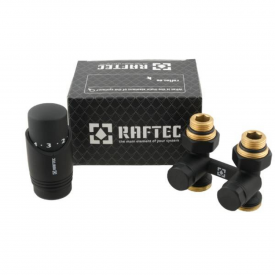 Термостатический комплект Raftec DSHU11-B прямой, черный