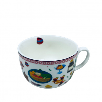 Чашка порцелянова S&T 3185 Кухня 650 мл 12,6x8,3 см 23280