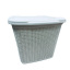 Кошик пластиковий з кришкою Ucsan Plastik М-071 30,5x32x25 см 15 л Бежевий Рівне