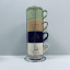 Набор чашек на подставке Limited Edititon Morning Coffee B248-E0963 4 шт 340 мл Львов