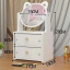 Шкатулка-комод для украшений и косметики с зеркалом Stenson TL00381 27х17х13 см Белый Изюм