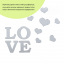 Зеркальный декор акриловый самоклеющийся Sticker Wall Love 11 шт Серебристый (SW-00002495) Киев