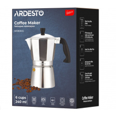 Гейзерная кофеварка для дому Ardesto Gemini Cremona 6 чашек 240 мл iz16531 Житомир