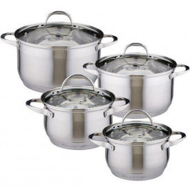 Набор из 4 кастрюль Mystery Lux 2.1л 2.9л 4л 6.5л DP60899 Kamille