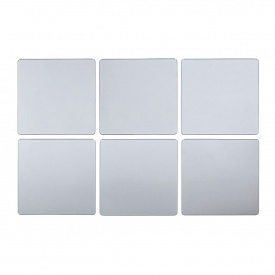 Зеркальный декор акриловый самоклеющийся Sticker Wall 6 шт Серый (SW-00002526)