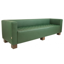 Диван-трійка офісний Спейс Richman 210 см кожзам зелений