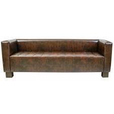 Диван-трійний офісний Спейс Richman 2100 мм коричневий