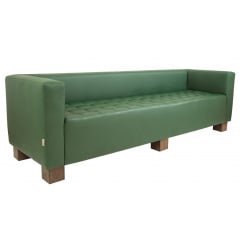 Диван-трійка офісний Спейс Richman 210 см кожзам зелений Токмак