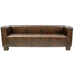 Диван-трійний офісний Спейс Richman 2100 мм коричневий Изюм