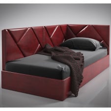 Односпальне ліжко-подіум Бейліз Sentenzo софа з м'якою кутовою спинкою