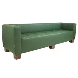 Диван-трійка офісний Спейс Richman 210 см кожзам зелений
