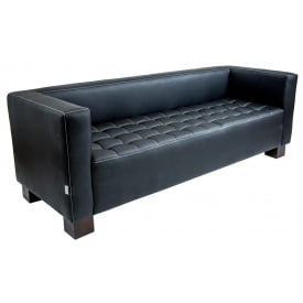 Диван офісний Спейс Richman 185 см чорний кожзам