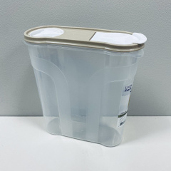 Ємність для сипучих Dunya Plastik 24,5х19,5х7 см 2,9 л Біло-бежевий 30314 (23258) Чернігів