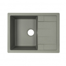 Гранитная мойка VENTA Stone 645x495 врезная, прямоугольная, серая